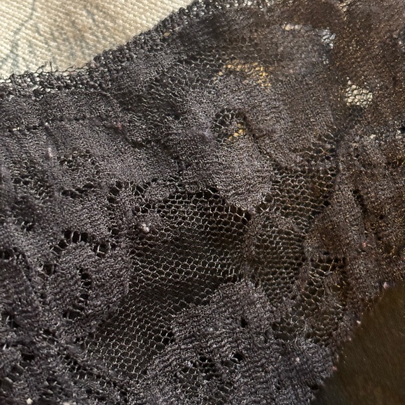 Apt 9 sheer black women’s button down collared blouse size XL - Picture 4 of 4